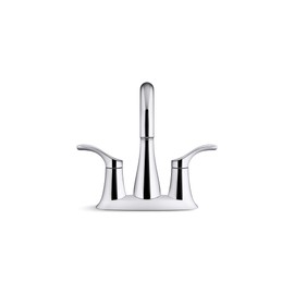 Kohler 27388-4N-CP SIMPLICE® Centerset bathroom sink faucet, 0.5 GPM, Polished Chrome