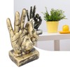 Pssopp Finger Statue Gesture Sculpture Resin Finger Statue Hand Gesture