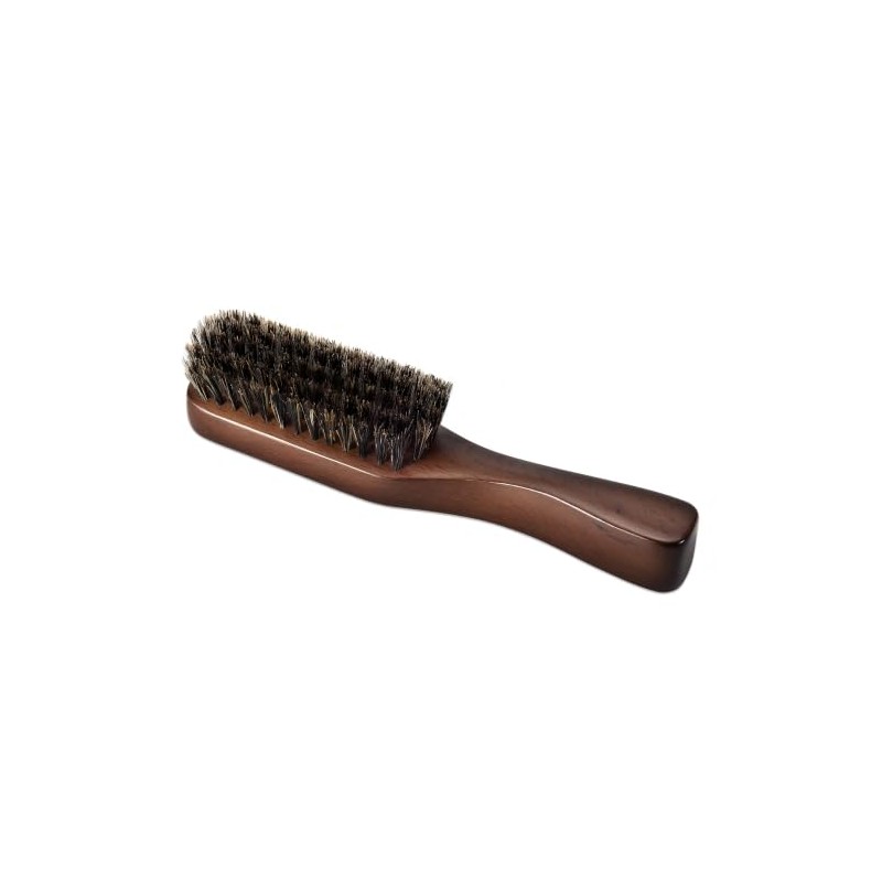 GAINWELL Small Boar Bristle Beard & Hair Brush for Men,