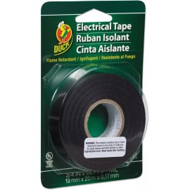 Duck Electrical Tape 0.75-Inch x 66-Feet, Single Roll 551117 - Black
