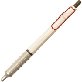 Mitsubishi Pencil SXN-1003-28 SXN100328W.15 Permanent Ballpoint Pen, Jet Stream Edge, 0.28 mm, White Red