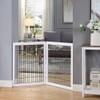 unipaws 6 Panels Extra Wide Freestanding Walk Through Dog Gate