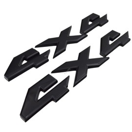 PartsTo 4x4 Decal Emblem for Ram 1500 2500 3500 DS Laramie and Dodge Durango Challenger SRT and Jeep Wrangler Rubicon Tailgate Fender Exterior Performance Trim Decal