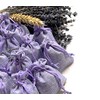 3drom 5 Lilac Hessian Bags filled with Natural Organic French
