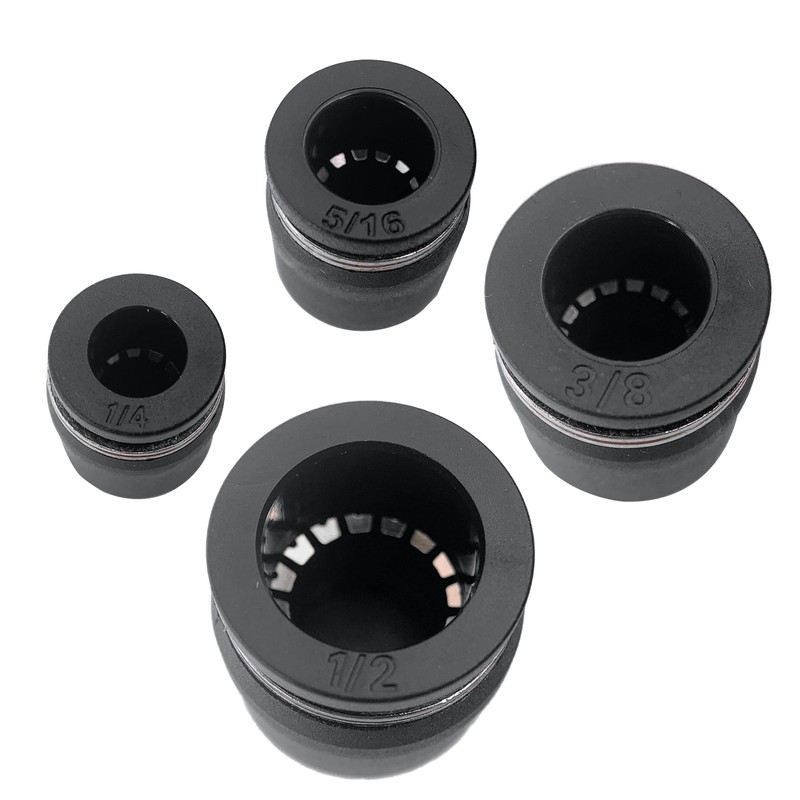 20PCS Pneumatic Cap Style Plug Fitting, Push-to-Connect Fitting Plug for