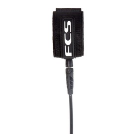 FCS 6' Competition Classic Surfboard Leash - Black
