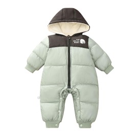 JiAmy Baby Snowsuit, Toddler Winter Snow Suits Hooded Romper Baby Girls Boys Clothes Jumpsuit Romper for 18-24 Months