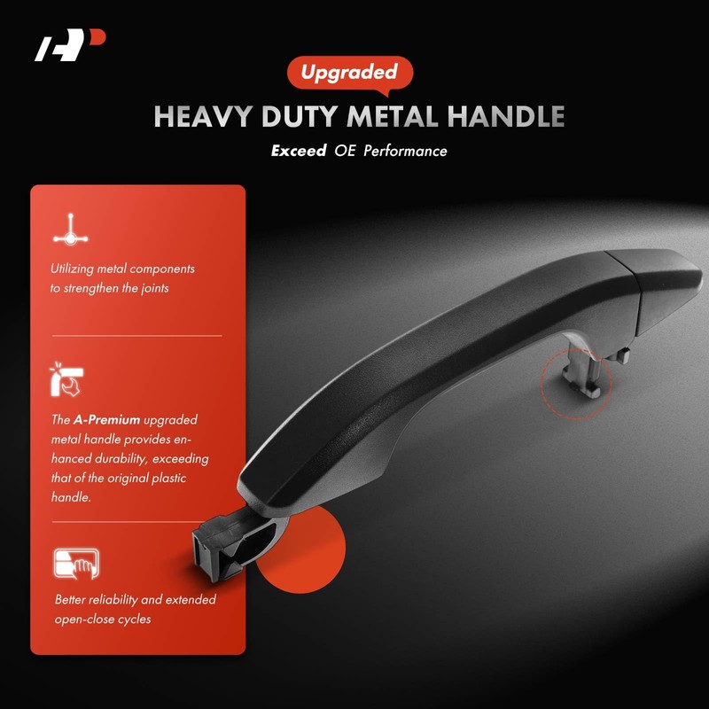 A-Premium Upgraded Metal Exterior Front Right or Rear Door Handle