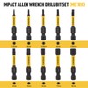 COMOWARE Allen Wrench Drill Bit Set - Hex Bits Set,