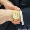 Seiko Watch AQGK469 Men's Wristwatch, Standard Quartz, Champagne Gold, gold,