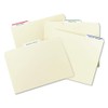Permanent File Folder Labels, 11/16 x 3 7/16, White/Dark Blue
