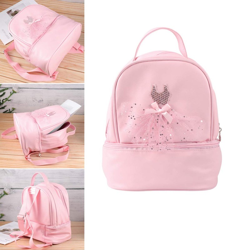 TENDYCOCO Toddler Backpack Ballet Backpack Latin Ballerina Dance Bag for