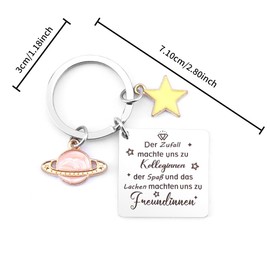 Farewell Gift Colleague Keyring Small Best Colleague Gift Gifts for Work Colleagues Christmas Gifts for Colleagues Christmas Gifts for Colleagues, Laughter Make Us Girlfriends