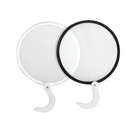 JRAIYBZ Folding Fan Foldable Fan Hand Held Mini Fan Wedding Decorations for Ceremony Small Hand Fan Foldable Round Fan with Handle Summer Foldable Fans Tassel Cloth, Plastic