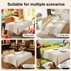 UWWGKK Linen Tablecloths for Rectangle Tables, Waterproof Tablecloth Advanced Waterproofing