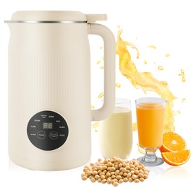 8 in 1 Nut Milk Maker, 40.58oz Soy Milk Maker Machine, with 10 Blades, Nut Milk Maker Machine for Homemade Plant-Based Milk, Oat, Soy, with Delay Start/Keep Warm/Boil Water