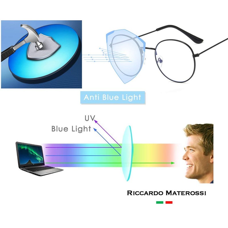 Riccardo Materossi® - Clip On Premium 99.9% Blue Light Blocking