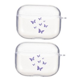 LABRIMP 2 Pcs Transparent Headphone Protective Cover Lightweight Scratch Earbud Holder Compatible with Airpods Convenient Storage and Lasting Use