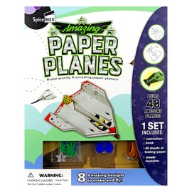 SpiceBox Children's Activity Kits Let's Make Amazing Paper Planes Age Range 8+, Multicolor (10007)