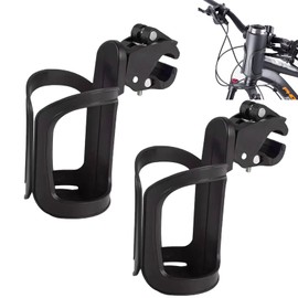 2 Drink Holder 360 Degree Rotation Cup Holder Bicycle Cup Holder Angle Adjustable Easy Installation Wheelchair Stroller Bike Bicycle Bottle Holder