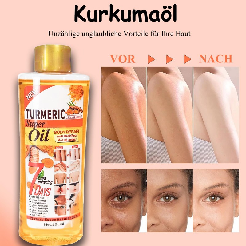 Soleneva Body Oil, Turmeric Body Oil