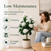 2 Pack 3FT Artificial Hydrangea Trees Faux Plants in Pot