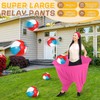 LaRandom 4 Sets Granny Pants Outdoor Game, Hilarious Inflatable Ball