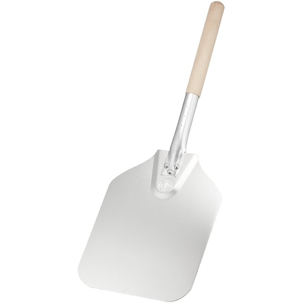 Wood Handle Aluminum Pizza Peel Small (Total Length: 22.8 inches (580 mm)