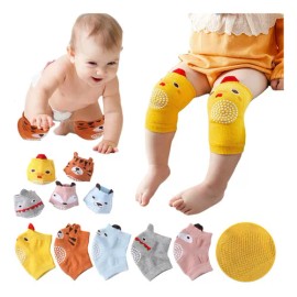 Set 5 Pares De Rodilleras Bebe Gatear Antiderrape                                                                                                     