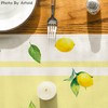 Artoid Mode Yellow Stripes Lemon Summer Table Runner, Spring Kitchen