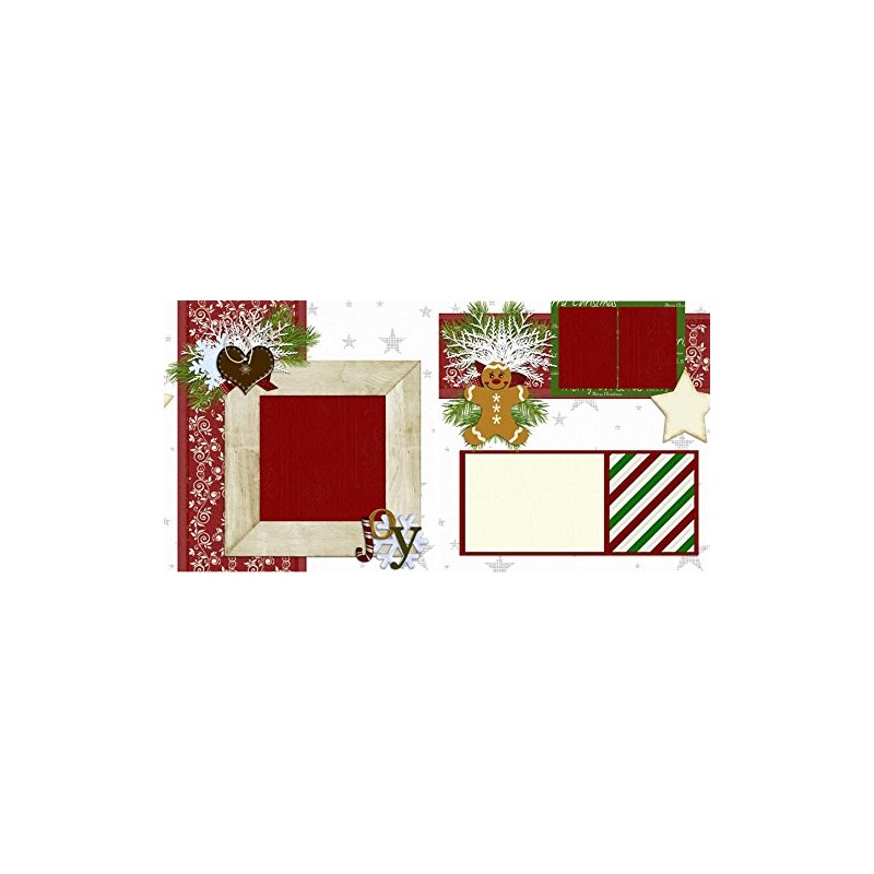 Christmas - Premade Scrapbook Pages - EZ Layout 262