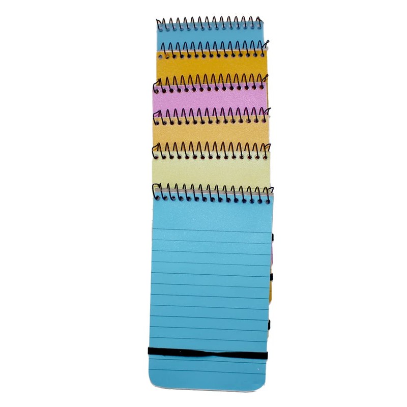 FIRST CHOICE KAYA Neon Notebooks Small Pack Of 6 Mini