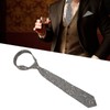6pcs Paisley Ties Set Casual Business Style Polyester Yarn Paisley