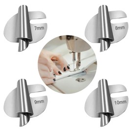 KUAKE Set of 4 Sewing Rolled Foot Set, 7/8/9/10 mm Rolled Hem Presser Foot, Sewing Foot for Rolled Hems, Sewing Machine Roll Hem Presser Foot Fit for Sewing Machines, Clothing Shops