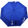Doppler Mini Pocket Umbrella Open-Close Automatic Cats Friends, Blue, cat-themed