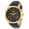I By Invicta Men's 90242-003 Chronograph Black Dial Black Leather