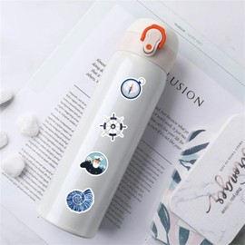 100 Pack Nautical Stickers for Teens Adult，Nautical Party Favors, Anchor Birthday Decorations Gifts Decals Water Bottle Scrapbook Laptop Skateboard (Multicolor)