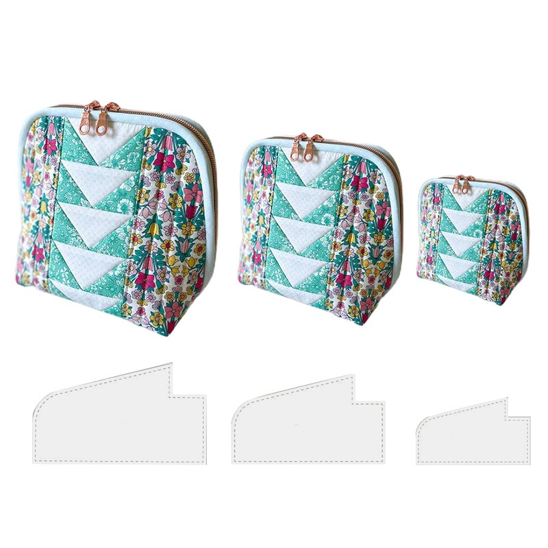 3Pcs Cute Bag Acrylic Template Acrylic Pouch Pattern Stencil Template