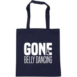 Hippowarehouse Gone Belly Dancing Tote Shopping Gym Beach Bag 42cm x38cm, 10 litres