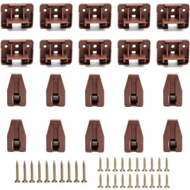 Surf turtle 10 Pack Plastic Drawer Slide Track Guide Glide for Center Mount Drawer for Dressers and for Nightstand for Kenlin for Rite-Trak 1 Drawer Systems