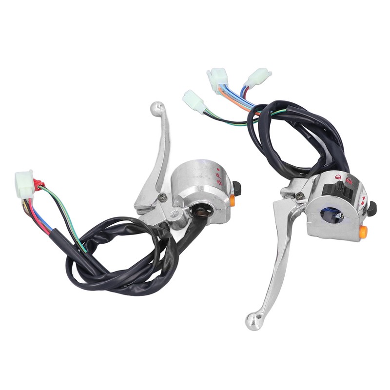 2pcs 22mm Motorcycle Drum Brake Handlebar Switch Left Right Aluminum