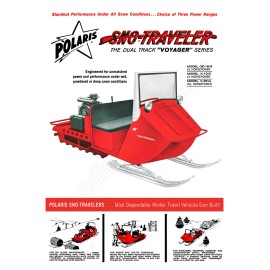 Polaris 1965 Polaris Sno-Traveler “Voyager” Snowmobile - Vintage Advertising Poster