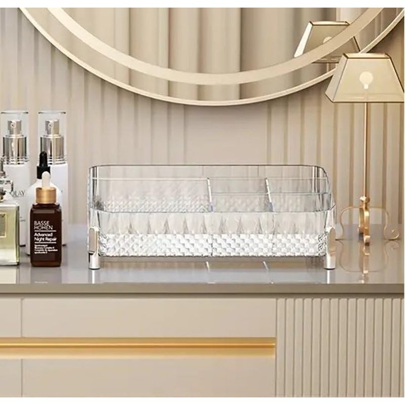 NOBLEPOSH Luxury Makeup Organizer, Vanity Countertop Organizer, Elegant Makeup &