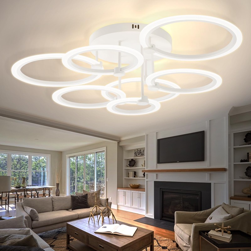 SEABLE Modern LED Ceiling Light Dimmable Ceiling Light Fixtures with