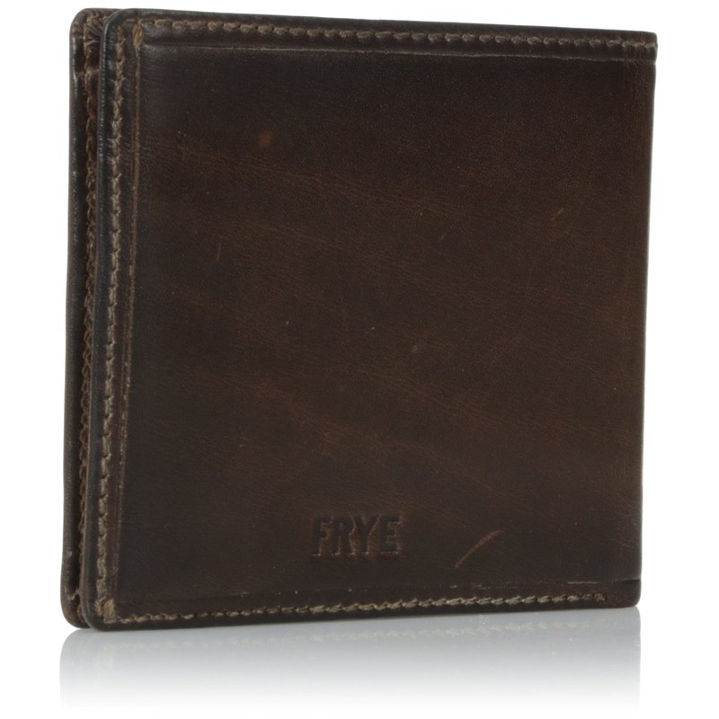 FRYE Men's Logan Antique Pull up Billfold, Dark Brown, One