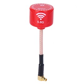 5.8Ghz 3dBi LHCP, Red High Gain Bendable Directional 3dBi LHCP Antenna, RC Drone Antenna for FPV Racing Drone RC Parts Accessory Red (UFL)