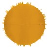 ELSKERJW Flower Shaped Fun Throw Pillows Mustard Yellow Round Cushion