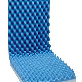 Graham-Field 7-1999E Lumex Foam Wheelchair Cushion with Back Support, 2" Thick, 18" x 16"
