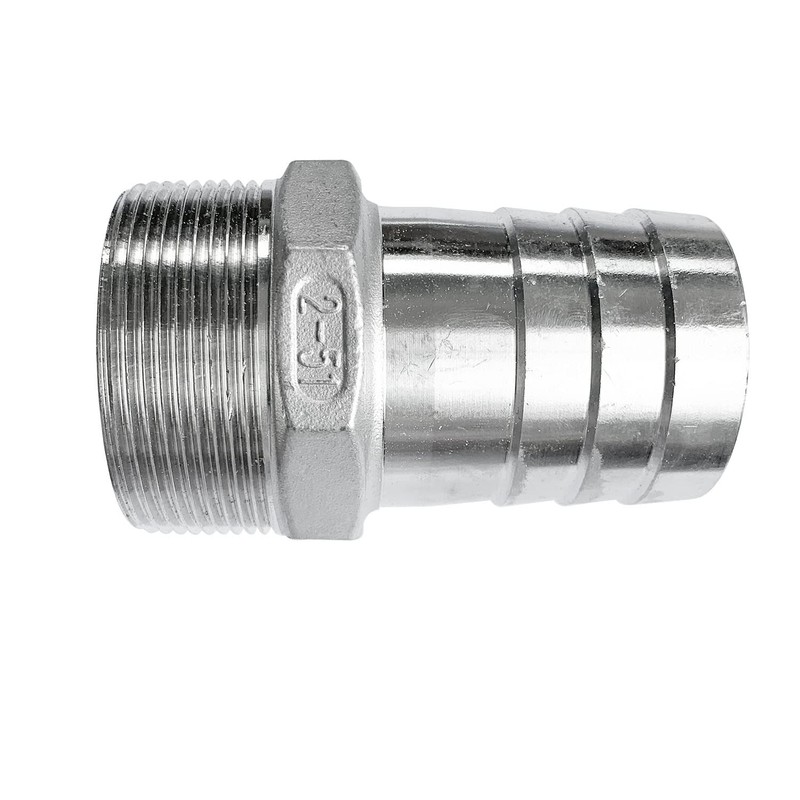 LOZOME 2" Male Thread to OD 50mm Barb Hose Pipe
