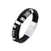 Bestyle Men's Leather Bracelet with Magnetic Clasp Leather Bracelet Braided